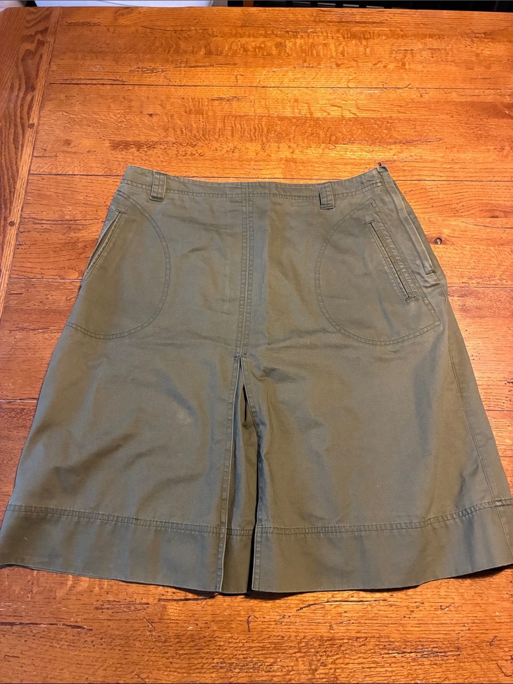 Liz Claiborne Petite Olive Green Skirt